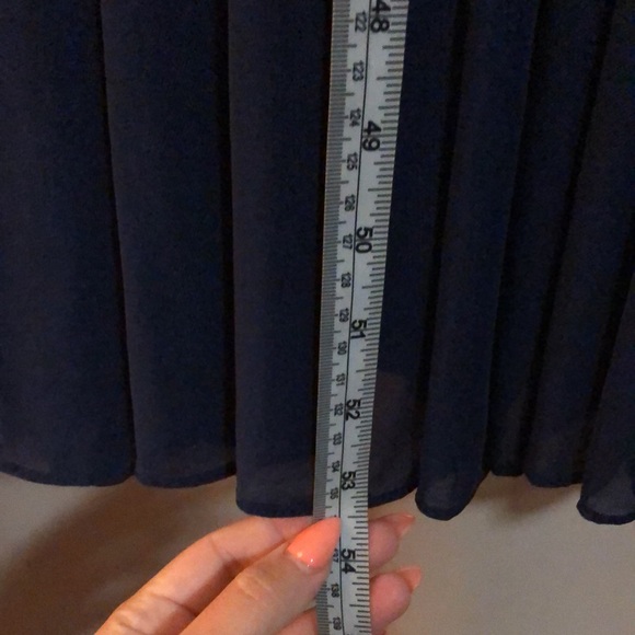 Navy blue formal gown with Heavily embellished bodice by Night Studio - Picture 3 of 5